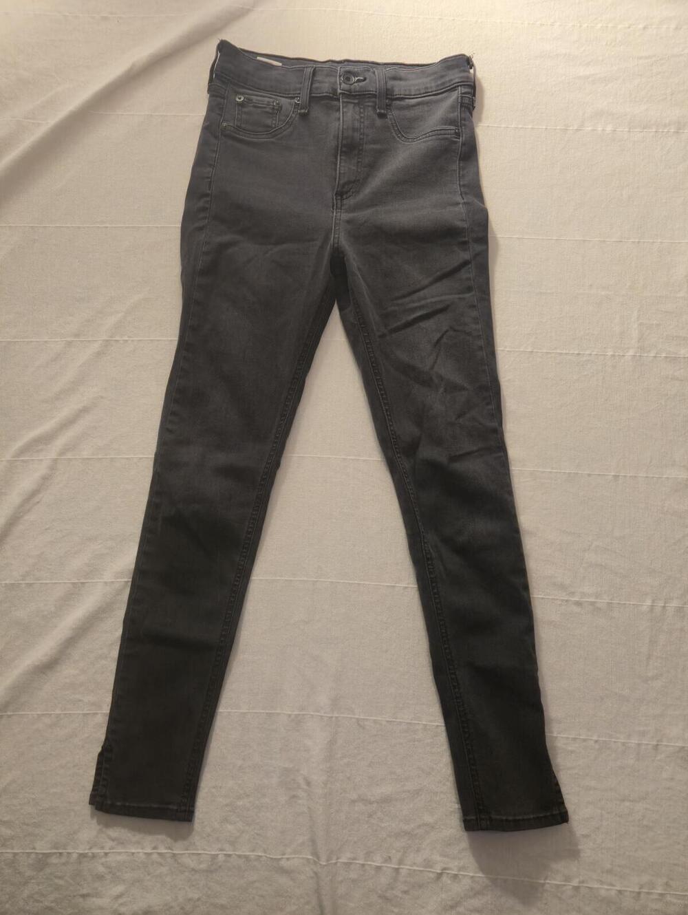 rag & bone High Rise Ankle Skinny Jeans Size 26 Dark Gray